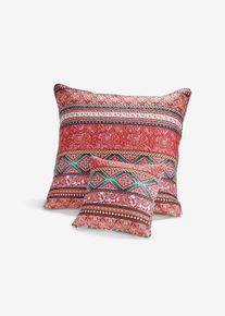 bonprix Cuvertură cu dungi, roşu, pachet/2 bucăţi feţe de perne 40/40 cm
