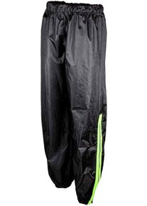 GMS-Moto Douglas, pantaloni della pioggia , colore: Nero/Giallo Fluo , dimensione: S