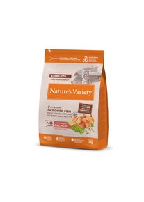 3kg Salmone norvegese Selected Sterilised Nature's Variety Alimento secco gatto