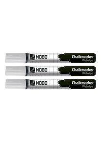 NOBO Chalkmaker - marker - white (pack of 3)