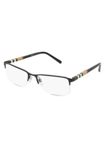 Burberry BE1282 okulary | Oprawka: Półramkowe, Kanciasty, czarny