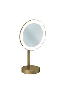 Kludi VELA R LED-Kosmetikspiegel 58995N1F freistehend Brushed Bronze