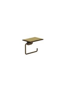 Kludi VELA S Toilettenpapierhalter 25971N1 mit Ablage Brushed Bronze