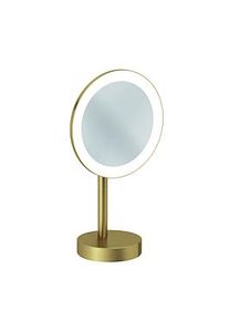 Kludi VELA R LED-Kosmetikspiegel 58995N0F freistehend Brushed Gold