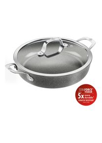 Ballarini Salina Sauteuse avec poignée couvercle, 28 cm, Aluminium, Revêtement antiadhésif en céramique renforcée titane