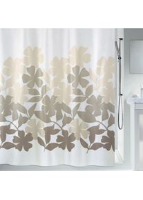 Rideau de douche Polyester fleury 180x200cm Taupe & Beige Spirella