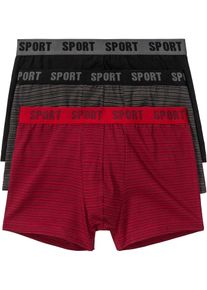 Lot de 3 boxers - rouge - taille 7 (XL) avec coton - bonprix