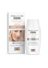 ISDIN Solare Fotoultra 100 Active Unify Color Fusion Fluid SPF 50+ Protectie Solara 50 ml