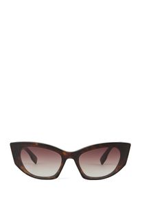 K by KARL LAGERFELD Karl Lagerfeld Okulary przeciwsłoneczne ' AUSGESCHNITTENES SIGNATUR-LOGO ' dla kobiet brązowy / złoty Rozmiar One Size