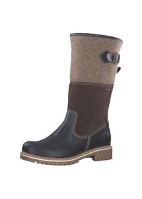Tamaris Stiefel Damen braunmeliert / schwarz Größe 36