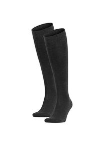 Falke Kniestrümpfe Herren grau Größe 43/46 Unifarben