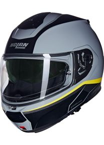 Nolan N100-6 Incognito 346, flip up helmet , color: Grey/Black/Yellow , size: S