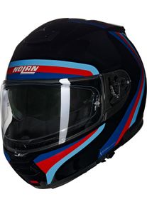Nolan N100-6 Assoluto 348, flip up helmet , color: Black/Red/Blue/Light Blue , size: XL