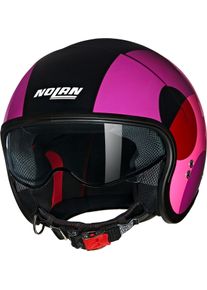 Nolan N21 Bicromo 346, open face helmet , color: Black/Purple/Pink/Dark Red , size: M