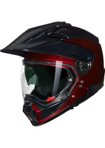 Nolan N70-2 X Classico Nobile 321, casque modulaire , couleur: Rouge Fonc&eacute;/Noir , taille: L