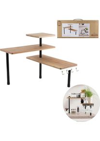 COOK CONCEPT Keukenrek naturel/zwart - (B)43 x (H)27 x (D)43 cm - 51%