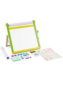 Vevor - Chevalet deart de table pour enfants, chevalet deart double face en bois 3 en 1 pour enfants avec tableau blanc magnetique, tableau noir,