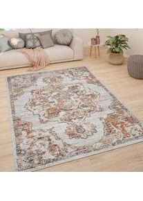 Tapis De Salon Poils Ras Tapis Vintage Motif Oriental Moderne Pastel 80x150 cm, Crème 4 - Paco Home