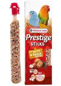 Versele Laga Prestige Small Parrots with Nuts & Raisin topping 2ks- tyčinky pre stredné papagáje 60g