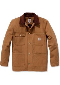 Carhartt Firm Duck Chore, textieljas , kleur: bruin , maat: L