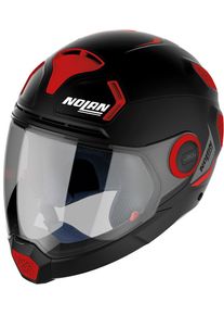 Nolan N30-4 VP Inception, modulaire helm , kleur: Mat Rood/Zwart , maat: S