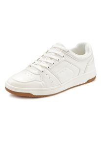 AUTHENTIC LE JOGGER Heren Sneaker in wit ,maat 40, Witt, 100% Leer
