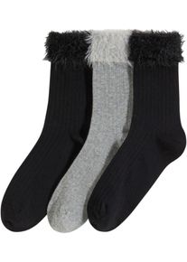 bonprix Mujer, Calcetines, negro, 35-38