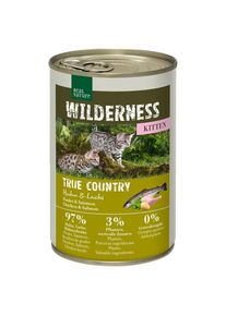 REAL NATURE WILDERNESS kitten True Country kip en zalm 6x400 g