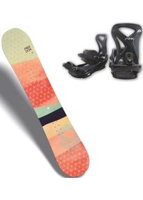 F 2 F2 Snowboard »FTWO FREEDOM WOMAN APRICOT 21/22«, (Set)