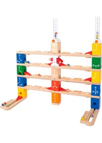 HAPE Kugelbahn »Quadrilla Starter-Kodierungsset«, (85 tlg.)