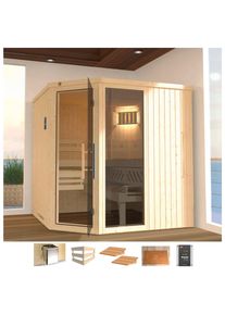 Weka Sauna »Varberg 3«, 7,5 kW Bio-Ofen mit ext. Steuerung