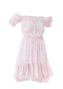 Dandalo Dames Jurk roze gemêleerd / wit 40