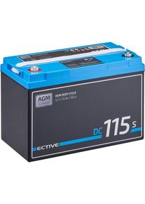 Ective Deep Cycle AGM Versorgungsbatterie AGM-Batterie LCD-Anzeige DC 115S 115Ah Camping Wohnwagen Boot