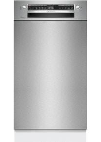 Bosch SPU4HMS10E Serie 4 Unterbau Geschirrspüler, 45 cm breit, 10 Maßgedecke, AquaStop, Kindersicherung, Vario Schublade, HomeConnect, Gebürsteter Sta