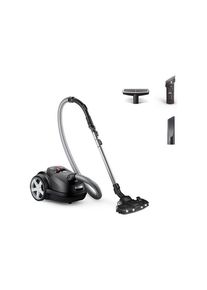 Philips Staubsauger Performer LED 8000 Series XD8122 - vacuum cleaner - canister - dark black