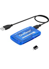 Lecteur de carte SmartMedia, lecteur de carte mémoire multi-cartes universel USB tout-en-un pour Windows, Mac, Linux (lecteur de carte + adaptateur