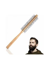 Brosse à Barbe Ronde Pour Homme, Brosse à Cheveux de coiffage Antistatique pour barbe et poils courts