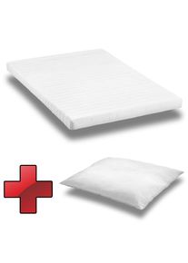 Comfort foam mattress K10 mattress 140x200 cm + CloudComfort Basic microfiber pillow 80x80 cm