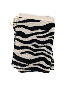 Linnea - Lot de 2 gants de toilette absorbants coton zebra beige