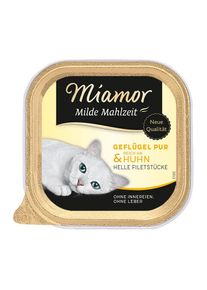 Miamor Milde maaltijd Gevogelte Pur en kip 32x100 g
