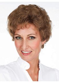 Dames Pruik Gerda in donkerblond ,maat 0, WITT, 100% Overig
