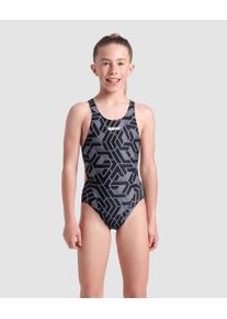 arena Swimsuit - Girls - Black-team Black - Size: 8-9 - Girls' Swimsuit arena Escape Front Lining
