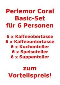 like. by Villeroy & Boch Perlemor Coral Basic-Set für 6 Personen / 30 Teile A U S L A U F !