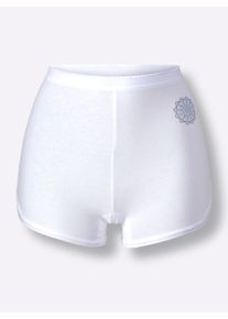 wäschepur Dames Hipster in wit ,maat 36/38, Witt, 95% Katoen, 5% Elastan