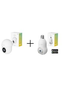 Hombli - 4K Smart Home Security Bundle: Hombli Pan&Tilt Cam + Hombli Bulb Cam