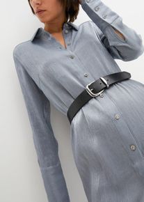 bonprix Mujer, Cinturón de cuero, negro, 100