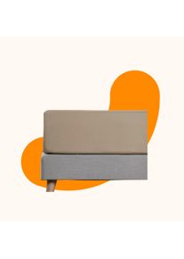 EMMA Bed Linen Fitted Sheet Cotton 144 090x190 Plain