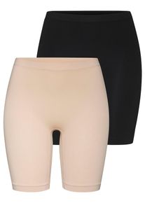 Lascana Dames Lange onderbroek beige / zwart XS