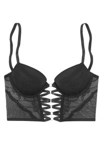 Lascana Dames Korset zwart 80