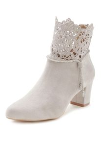 Lascana Stiefelette Damen hellbeige Größe 36